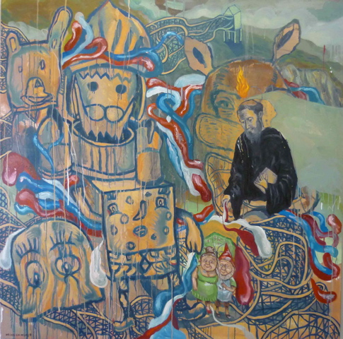 Una música precede a la luna, entrañas de rompecabezas. 2010